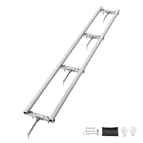 VEVOR 274 cm Führungssystem für Tragbares Sägewerk Kettensägenmühle Kettensägewerk Führungsschiene aus Aluminium- und Eisenmaterialien kompatibel mit verschiedenen Kettensägen und Kettensägenmühlen VEVOR 274 cm Führungssystem für Tragbares Sägewerk Kettensägenmühle Kettensägewerk Führungsschiene aus Aluminium- und Eisenmaterialien kompatibel mit verschiedenen Kettensägen und Kettensägenmühlen