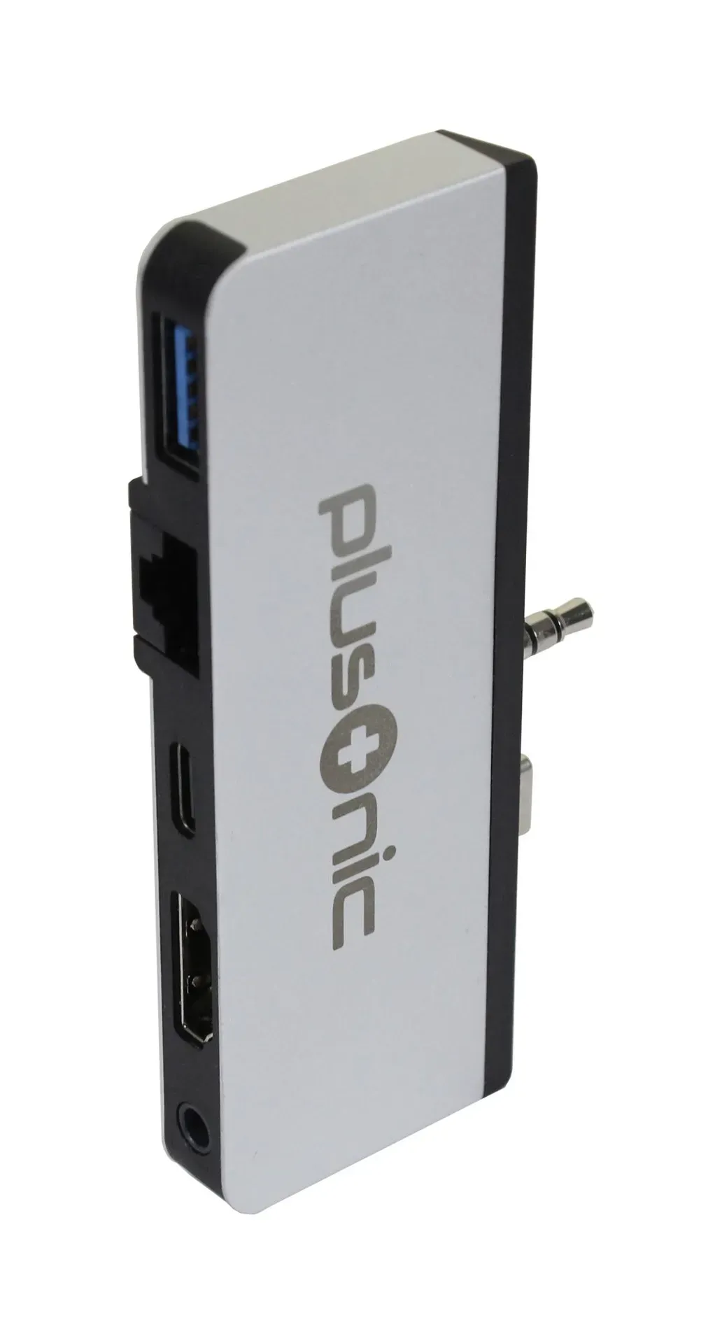 Plusonic Docking Adapter/Hub für Microsoft Surface Go, 5in1: USB 3.0/RJ45 Gigabit-Ethernet/Type-C/HDMI/AUX – Bild 5