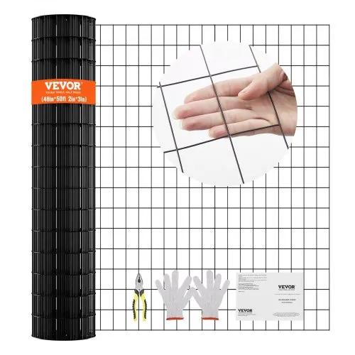 VEVOR Maschendrahtzaun 1220x15240mm verzinkte Maschendrahtrolle, Drahtzaun, Metalldrahtgeflecht mit Vinylbeschichtung für Hühnerstallbarrieren, Kaninchen- und Schlangenzäune, Geflügelgehege VEVOR Maschendrahtzaun 1220x15240mm verzinkte Maschendrahtrolle, Drahtzaun, Metalldrahtgeflecht mit Vinylbeschichtung für Hühnerstallbarrieren, Kaninchen- und Schlangenzäune, Geflügelgehege