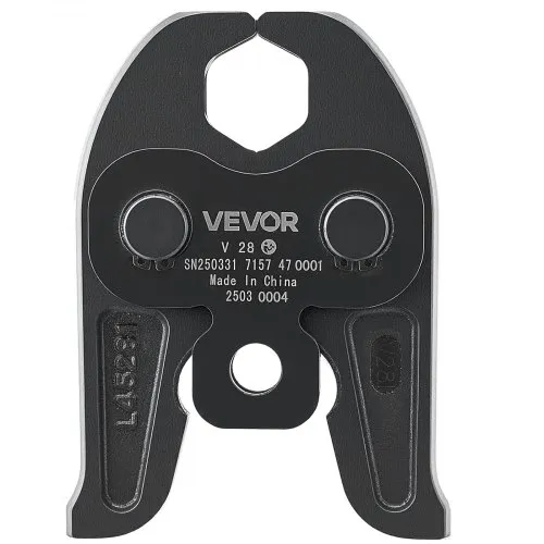 VEVOR V28 Pressbacke, 28 mm Pressbacke für V-förmige Edelstahlrohre, Crimpbacken aus Stahl, kompatibel mit 32NK Standard-Presswerkzeugen, Heizungs-, Lüftungs- und Klimasysteme, Gasleitungen VEVOR V28 Pressbacke, 28 mm Pressbacke für V-förmige Edelstahlrohre, Crimpbacken aus Stahl, kompatibel mit 32NK Standard-Presswerkzeugen, Heizungs-, Lüftungs- und Klimasysteme, Gasleitungen