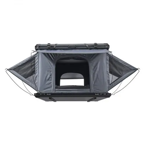 VEVOR Autodachzelt Hartschalen für 2-3 Personen, Campingzelt aus Aluminium mit Dreifarbiger LED-Beleuchtung & 2 Fenstern, Wasserfest & Windicht, für Jeep SUV Pickup 212 x 132 x 95 cm (Aufgeklappt) – Bild 8
