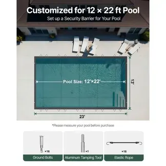 VEVOR Pool Abdeckplane Rechteckig 4 x 7 m Schwimmbadabdeckung PVC Holzkohle Poolabdeckung wasserdicht Poolüberdachung Winterabdeckplane Schmutzabweisende Abdeckplane für Pool Rechteck Poolplane VEVOR Pool Abdeckplane Rechteckig 4 x 7 m Schwimmbadabdeckung PVC Holzkohle Poolabdeckung wasserdicht Poolüberdachung Winterabdeckplane Schmutzabweisende Abdeckplane für Pool Rechteck Poolplane