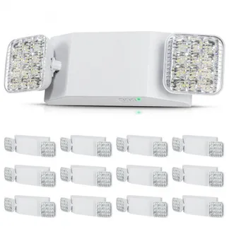 VEVOR 12er-Pack kommerzielle Notbeleuchtung, 3 W, weiße LED-Notausgangsbeleuchtung mit 180-Minuten-Backup-Batterie, verstellbarer 2-LED-Quadratkopf, Decken- oder Wandmontage für Stromausfälle in Unternehmen VEVOR 12er-Pack kommerzielle Notbeleuchtung, 3 W, weiße LED-Notausgangsbeleuchtung mit 180-Minuten-Backup-Batterie, verstellbarer 2-LED-Quadratkopf, Decken- oder Wandmontage für Stromausfälle in Unternehmen