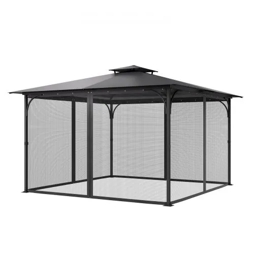 VEVOR Moskitonetz für Pavillon, Mückennetz Ersatz, passend für 365,8×365,8×228,6 cm große Pavillons, Insektenschutz 4-teiliger Seitenwand-Pavillonvorhang, mit Doppelreißverschluss (NUR Netz) VEVOR Moskitonetz für Pavillon, Mückennetz Ersatz, passend für 365,8×365,8×228,6 cm große Pavillons, Insektenschutz 4-teiliger Seitenwand-Pavillonvorhang, mit Doppelreißverschluss (NUR Netz)