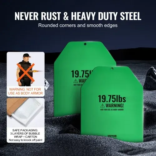 VEVOR Gewichtsplatten für Gewichtswesten 17,8 kg Set (2 x 8,9 kg), Flache Gewichtswestenplatten für WODs & Funktionelles Training, Ergonomisches Zusatzgewicht für Krafttraining, Laufen & Fitness, Grün – Bild 3