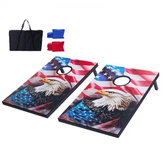 VEVOR Cornhole Spiel Set (920 x 600 x 241 mm) Cornhole-Spielbretter, tragbares Wurfbrett aus MDF-Holz, Cornhole-Spiel für Erwachsene, inkl. 8 Sitzsäcken & Tragetasche, für Garten Hinterhof Strand VEVOR Cornhole Spiel Set (920 x 600 x 241 mm) Cornhole-Spielbretter, tragbares Wurfbrett aus MDF-Holz, Cornhole-Spiel für Erwachsene, inkl. 8 Sitzsäcken & Tragetasche, für Garten Hinterhof Strand