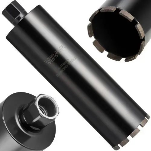 VEVOR Kernbohrer Bohrkrone φ 114 mm 356 mm Bohrtiefe, 1-1/4 Zoll-7 Innengewinde, Hochpräzisions-Schweißtechnologie, Nass-Diamantkernbohrer Kernlochbohrer für Stahlbeton Ziegel Mauerwerk VEVOR Kernbohrer Bohrkrone φ 114 mm 356 mm Bohrtiefe, 1-1/4 Zoll-7 Innengewinde, Hochpräzisions-Schweißtechnologie, Nass-Diamantkernbohrer Kernlochbohrer für Stahlbeton Ziegel Mauerwerk