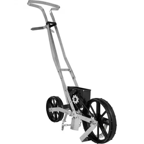 VEVOR Sämaschine Aluminium+ABS Handsämaschine 6xSaatplatten einreihige Drillmaschine 78-84cm Höhenverstellbar Dippelmaschine 6cm Vorderrad 5cm Hinterrad ideal für Samen wie Mais Lauch Spinat Karotten – Bild 10