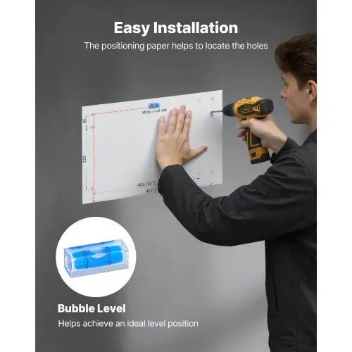 VEVOR 2er-Set Garagenregal 1832x635x305mm Werkzeugaufbewahrung 362 kg pro Schicht Werkzeughalter Wand 1832x635 mm Regalfläche Aufbewahrungsregale Metallregal Werkzeug Organizer Wandregale – Bild 4