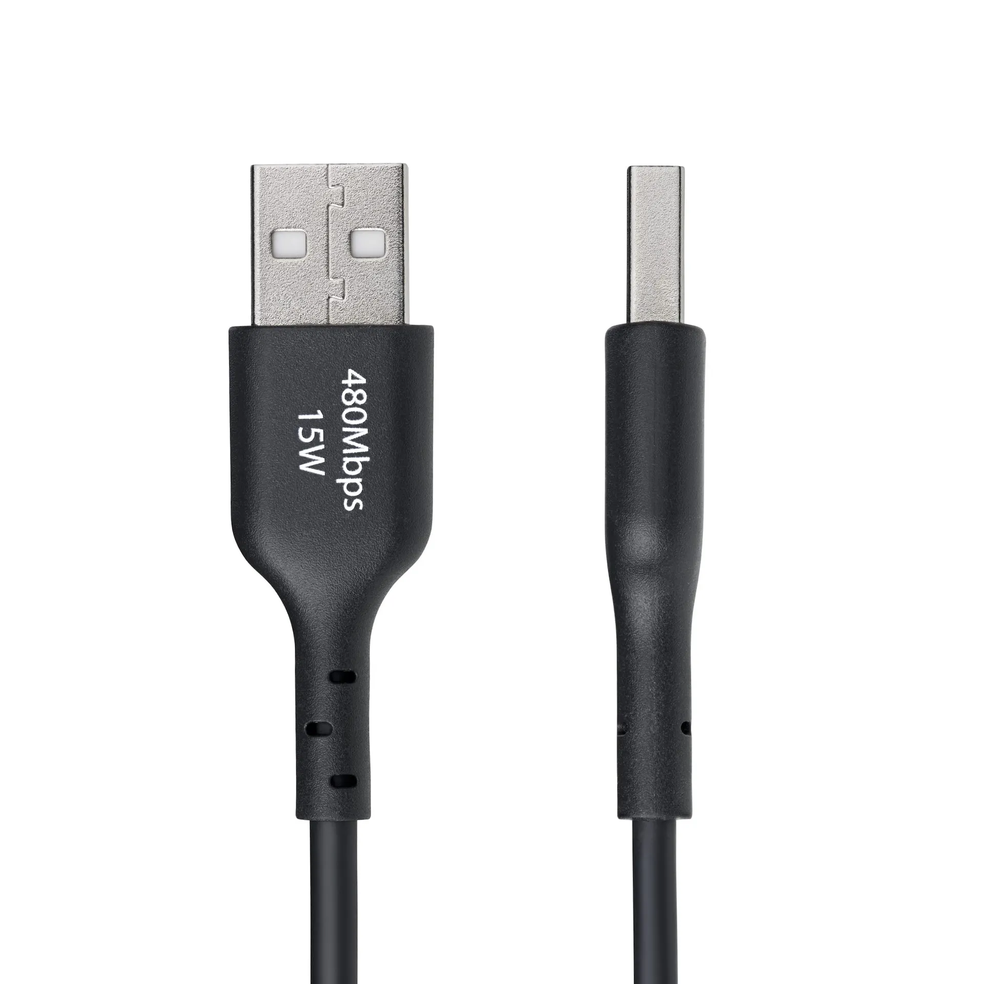 StarTech.com 1m USB-A auf USB-C Ladekabel, USB-A auf Typ-C Schnellladekabel, 3A, USB 2.0 Datenübertragung, Schwarz, Stecker auf Stecker – Bild 2
