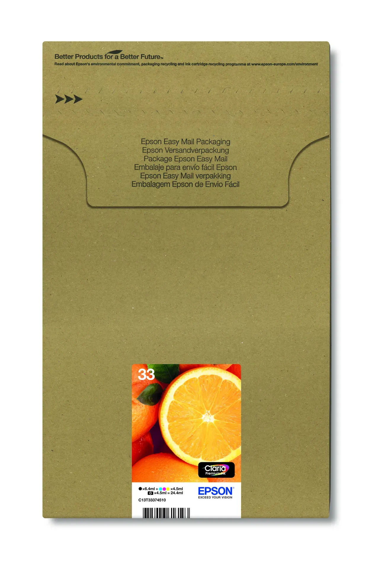 Epson Oranges Multipack 5-colours 33 Claria Premium Ink EasyMail Pack – Bild 2