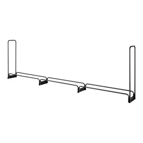 VEVOR Kaminholzregal Metall 386x36x117cm Brennholzregal Stahlrahmen Pulverbeschichtet Kaminholzunterstand 400kg mit Wasserdichter Abdeckung Stapelhilfe Holzunterstand für Veranda Garten Terrasse Hof – Bild 9