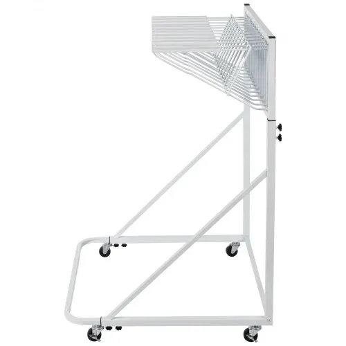 VEVOR Mobiles Blaupausen-Aufbewahrungsregal, Planhalter mit 12 Schwenkhalterungen, mobiler Blaupausenhalter, einstellbare Höhe und Länge, Poster-Präsentationsregal für Büro und Zuhause (nur Regal ohne Klemmen) – Bild 9