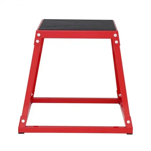 VEVOR Plyometrische Sprungbox, 458 mm Plyo-Box, Plyometrische Plattform Plyobox Rot, Rutschfeste Fitness-Übungs-Step-Up-Box für Heimtraining, Konditions-Krafttraining, Gesäß, Oberschenkel Trainieren – Bild 8