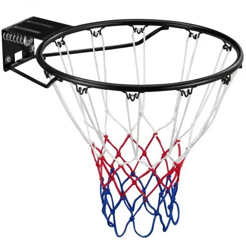 VEVOR Basketballkorb Hangring Basketballring 485 mm, Basketball Basketballring Netz 595 x 485 x 120 mm Qualität-und Sicherheitsgeprüft Indoor & Outdoor, Universal Stabiler Basketballkorb Orange – Bild 10