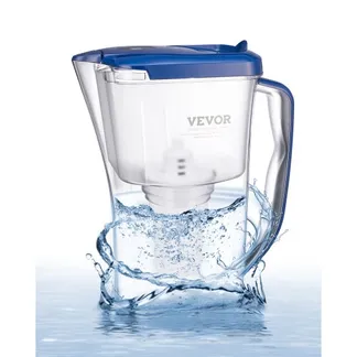 VEVOR Wasserfilter Kanne Wasserfilterkrug 9 Tassen Wasserfilterspender, kühlschrankfreundliches Wasserfiltersystem, kein BPA, hält 3 Monate / 150 L, reduziert Kalk Blei Chlor Gerüche VEVOR Wasserfilter Kanne Wasserfilterkrug 9 Tassen Wasserfilterspender, kühlschrankfreundliches Wasserfiltersystem, kein BPA, hält 3 Monate / 150 L, reduziert Kalk Blei Chlor Gerüche