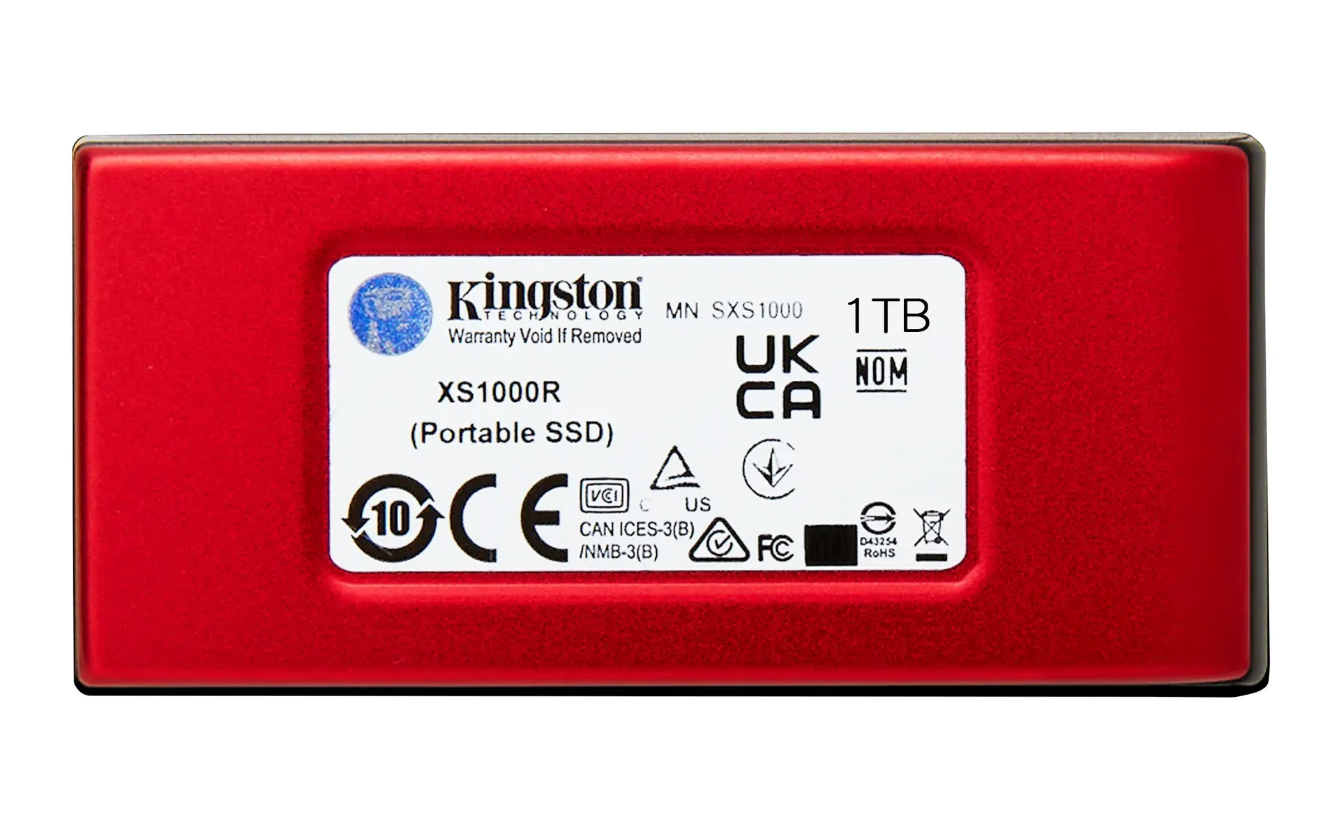 Kingston Technology 1TB Externe SSD XS1000 USB 3.2 Gen 2, Rot – Bild 2