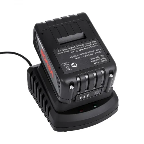 VEVOR 20 V tragbare Akku- und Ladegerät-Kombination, 4,0 Ah Lithium-Ionen-Akkupack, verlängerte Laufzeit, kompatibel mit Serienwerkzeugen, zum Austauschen und schnellen Aufladen – Bild 9