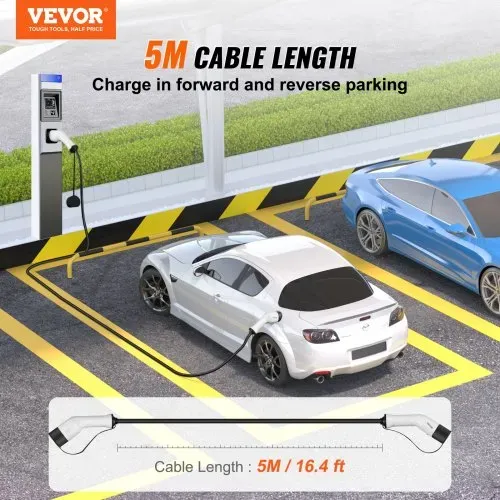 VEVOR Typ2 Ladekabel für Elektroauto/Hybrid EV Ladekabel E-Autoladekabel Wallbox 11kw TPU-Ladekabel 5m Kabellänge 3-Phase AC 380V Typ2 auf Typ2 Wasser-/Staubdicht Mit allen Typ-2-Modellen Kompatibel VEVOR Typ2 Ladekabel für Elektroauto/Hybrid EV Ladekabel E-Autoladekabel Wallbox 11kw TPU-Ladekabel 5m Kabellänge 3-Phase AC 380V Typ2 auf Typ2 Wasser-/Staubdicht Mit allen Typ-2-Modellen Kompatibel