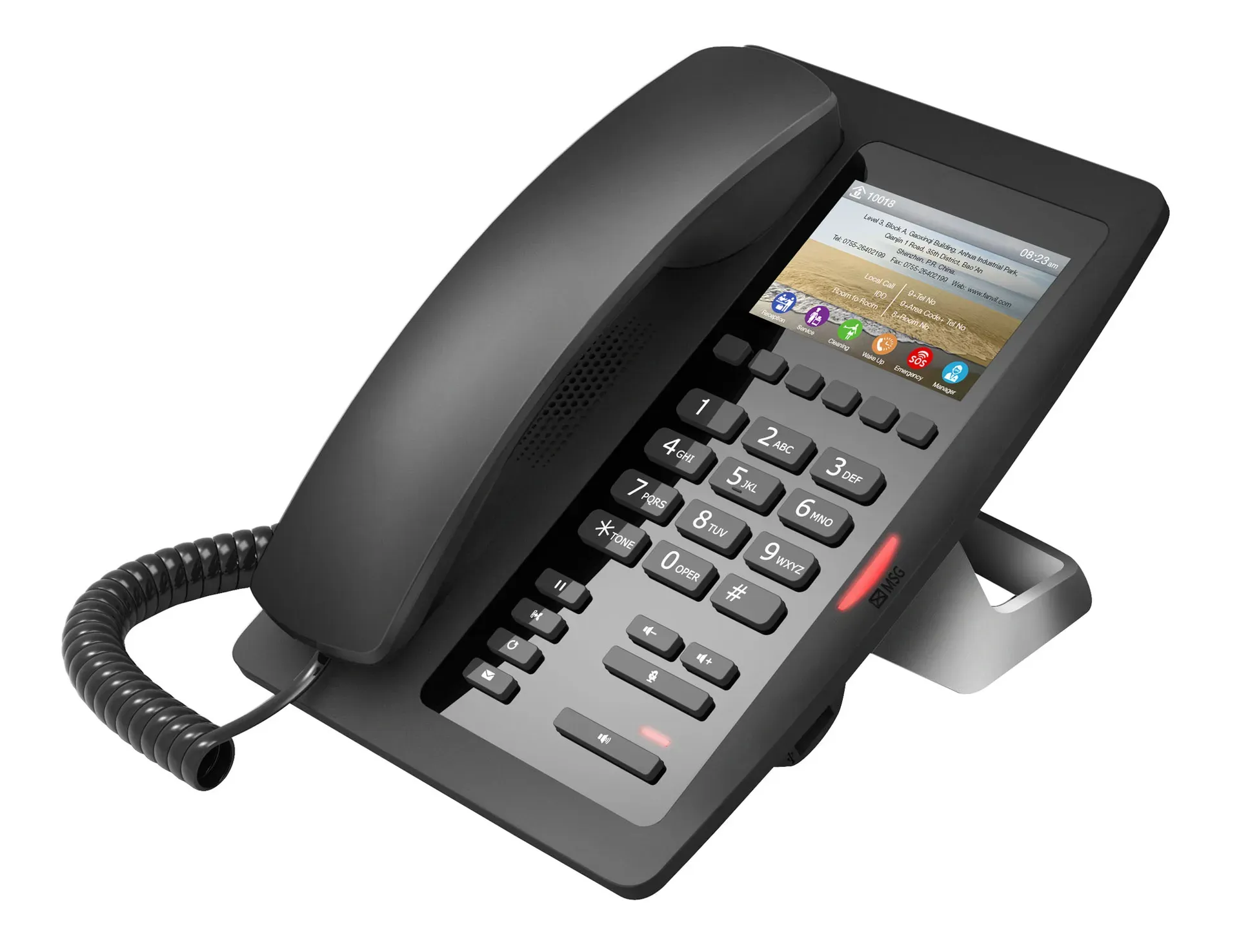 Fanvil H5W-Black, H5W-Black—WiFi Hotel Phone / SIP / POE / Wi-Fi Fanvil H5W-Black, H5W-Black—WiFi Hotel Phone / SIP / POE / Wi-Fi