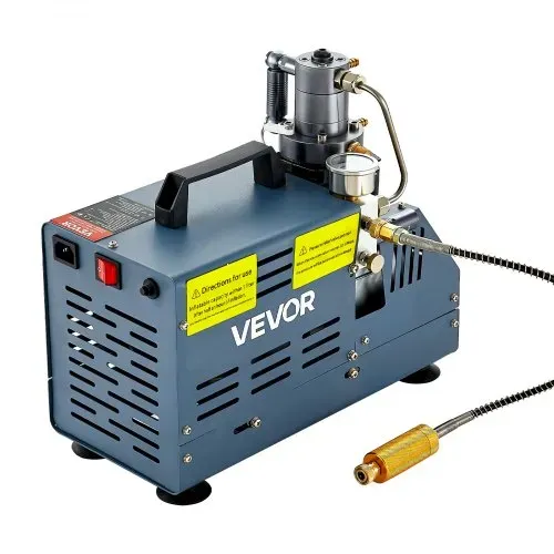 VEVOR Hochdruckkompressor, 300 Bar, Luftgewehrkompressor 1800 W, 220 V, automatischer Druckentlastung, geeignet für Paintball-Luftgewehre, PCP-Gewehre und Tauchflaschen – Bild 10
