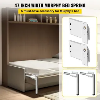 VEVOR Murphy-Montage-Wandfedermechanismus, robuster Stützhardware-Bausatz für Queen-Size-Betten (horizontal), weiß VEVOR Murphy-Montage-Wandfedermechanismus, robuster Stützhardware-Bausatz für Queen-Size-Betten (horizontal), weiß