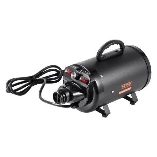 VEVOR Hundefön 2000W Hundetrockner 70m/s Windgeschwindigkeit Tierfön Hundepflege-Trockner-Gebläse mit 4 Düsen & elastischem Schlauch 29,4-57,2°C Temperaturbereich Haartrockner für Haustiere – Bild 10