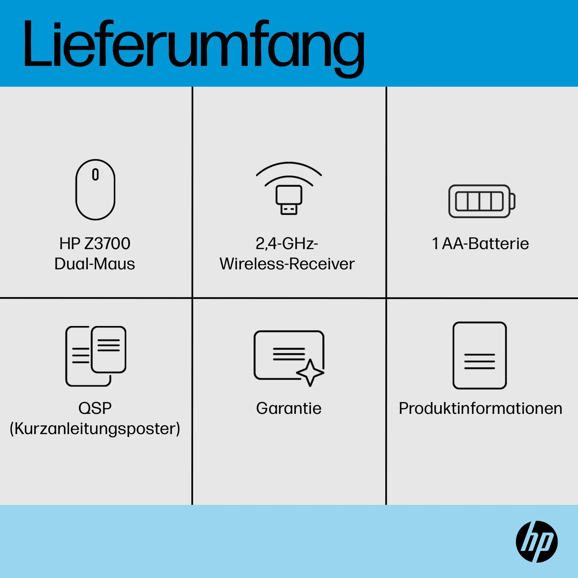 HP Z3700 Dual-Maus (schwarz) – Bild 7