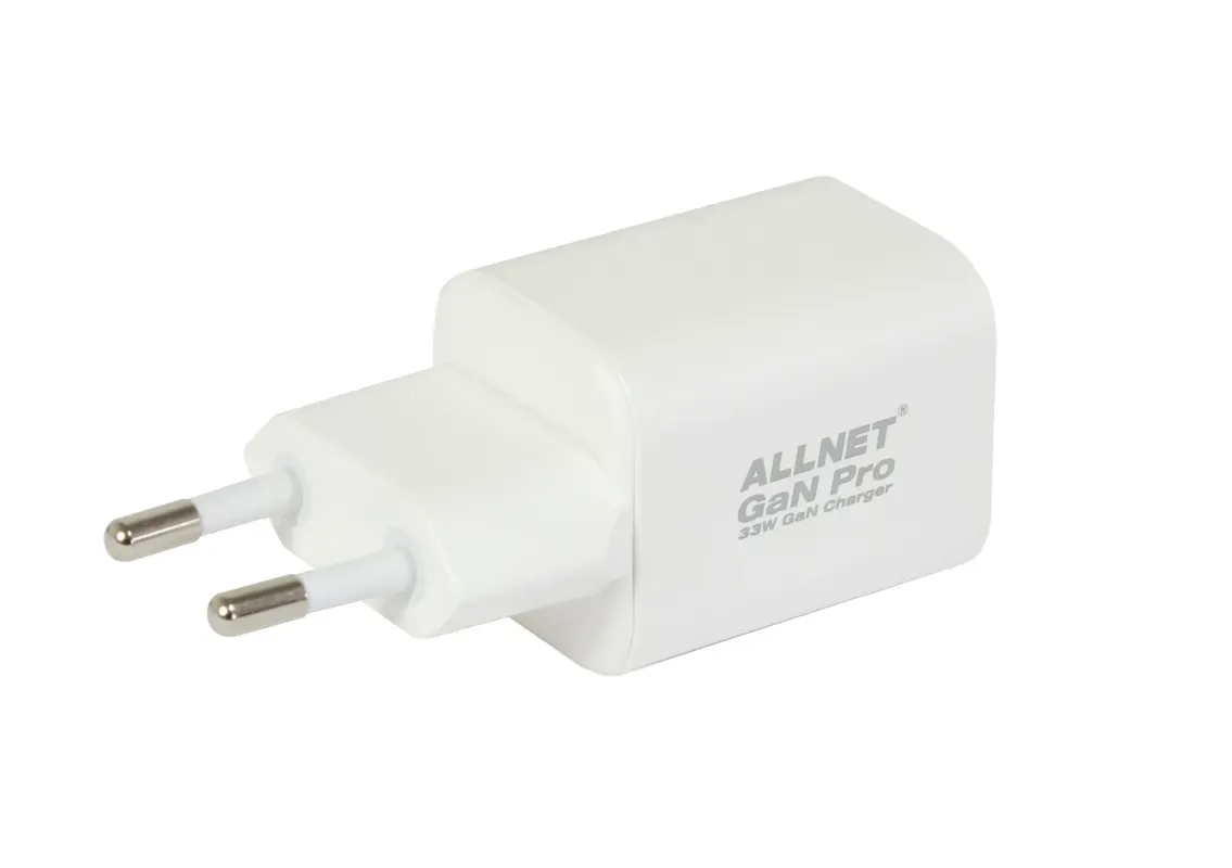 ALLNET Ersatznetzteil QC USB-C PD GaN Netzteil Power Supply 33 Watt 1x USB Typ-A QC, 1x USB Typ-C**EU PLUG** – Bild 3