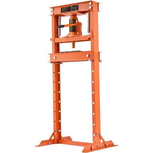 VEVOR Werkstattpresse Hydraulikpresse 12 t, Auto Kfz Rahmenpresse Presse Orange 40-705 mm, Manuelle Lagerpresse Kohlenstoffstahl Werkstattpresse für die Autobuchsen, Kugelgelenke, U-Gelenke usw. – Bild 10
