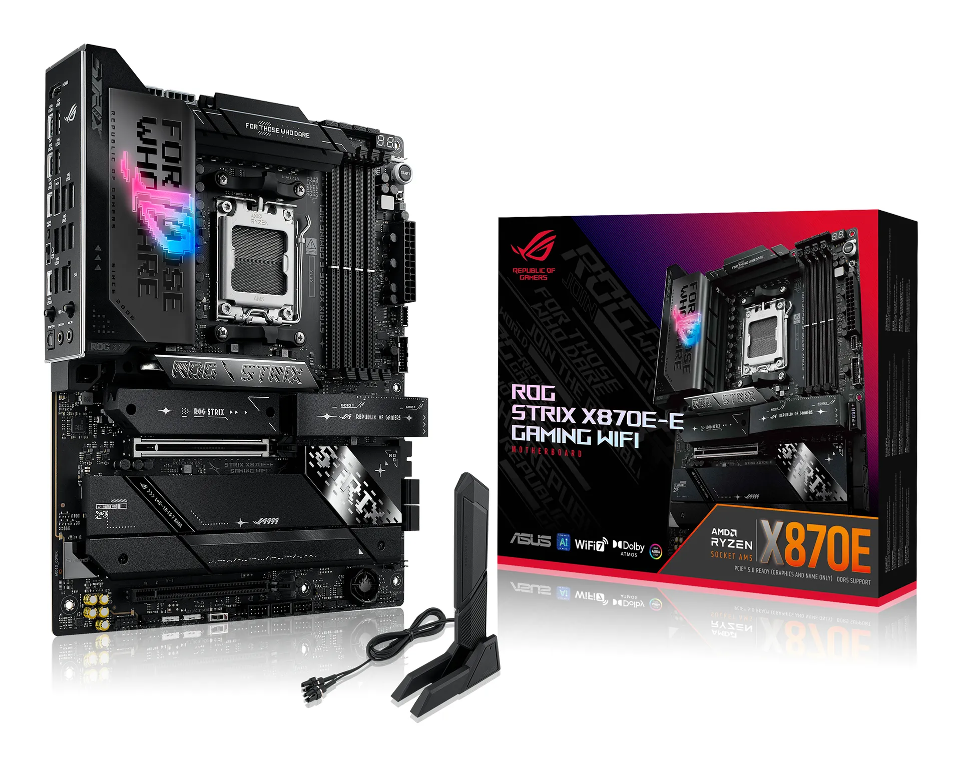 ASUS ROG STRIX X870E-E GAMING WIFI AMD X870E Sockel AM5 ATX ASUS ROG STRIX X870E-E GAMING WIFI AMD X870E Sockel AM5 ATX