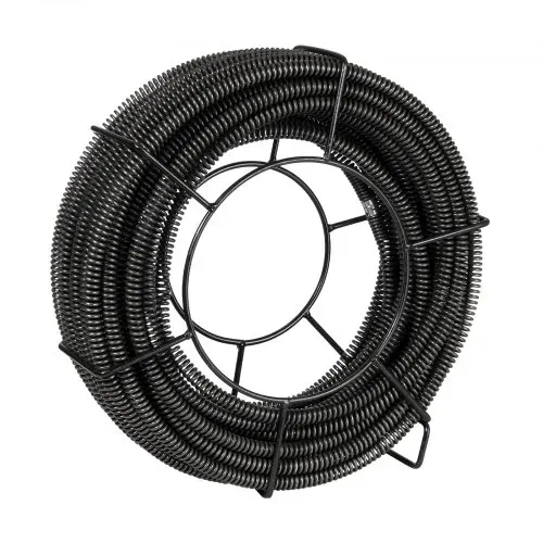 VEVOR Rohrreinigungsspirale 30 m x 16 mm, professionelles Rohrreinigungskabel mit 7 Schneidern für 20-100 mm Rohre, Hohlkern-Kanalisationsspirale für Spüle, Bodenablauf, Toilette – Bild 9