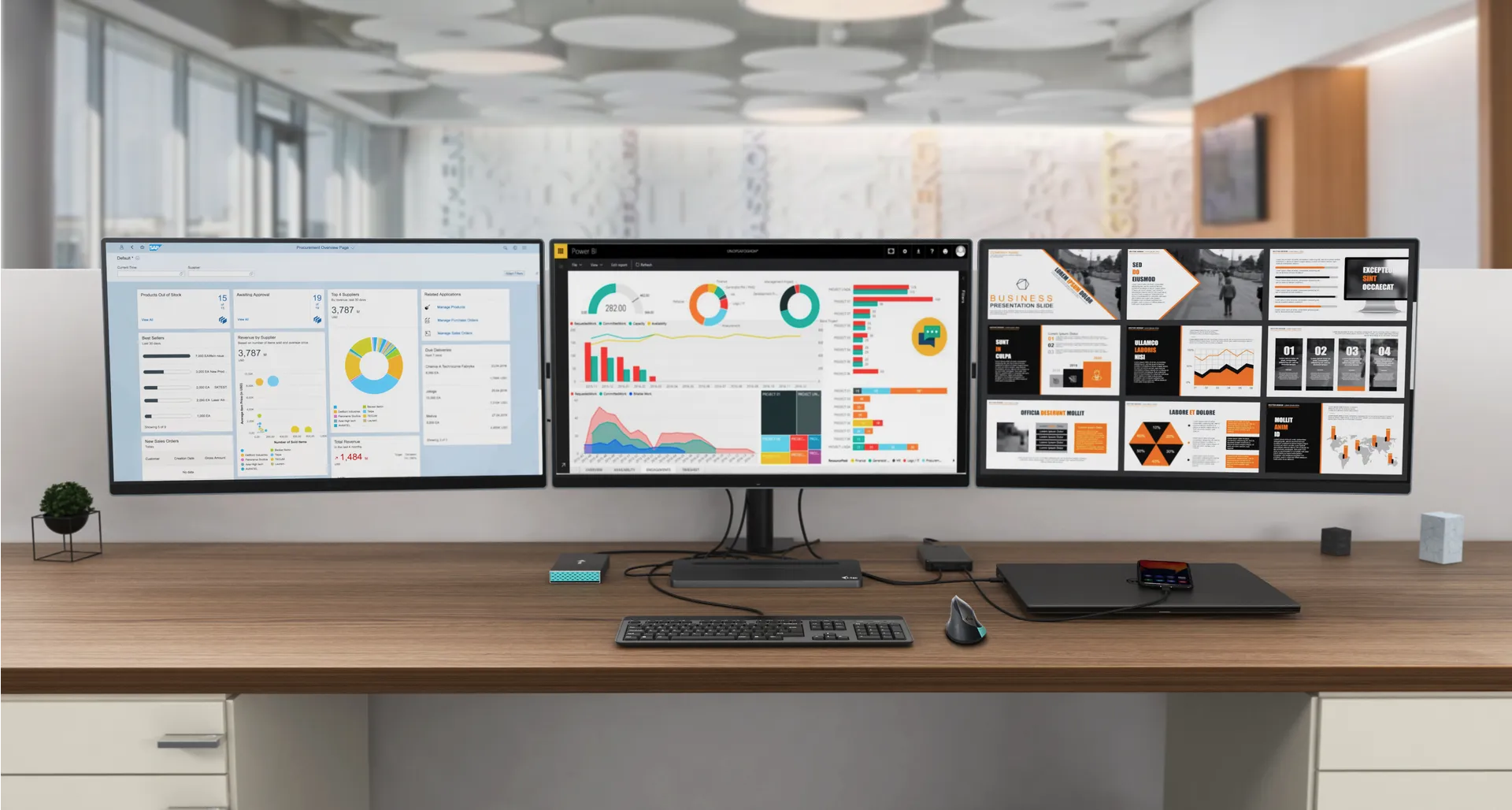 i-tec Metal USB-C Ergonomic 4K 3x Display Docking Station + Power Delivery 85 W – Bild 5