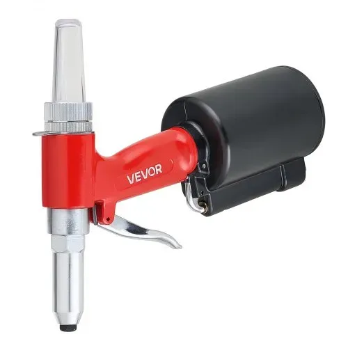 VEVOR Druckluft Nietmutternzange Set mit 4 Nasenstücken 2,4/3,2/4,0/4,8mm, Pneumatische Blindnietzange Set für Automobil Industrie Heimwerkerprojekt, 1100kg Zugkraft, Max. 16mm Hub, 360° Nietengriff – Bild 8