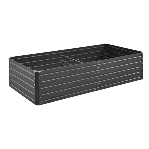 VEVOR Hochbeet Metall 2032x1016x470 mm, Pflanzbeet, Gemüsebeet, Pflanzkasten mit offenem Boden & abgerundeten Kanten, großes Blumenbeet, Kräuterbeet für Gemüse, Blumen, Kräuter & Sukkulenten – Bild 9