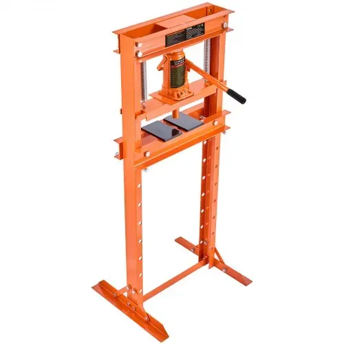 VEVOR Werkstattpresse Hydraulikpresse 12 t, Auto Kfz Rahmenpresse Presse Orange 40-705 mm, Manuelle Lagerpresse Kohlenstoffstahl Werkstattpresse für die Autobuchsen, Kugelgelenke, U-Gelenke usw. – Bild 8