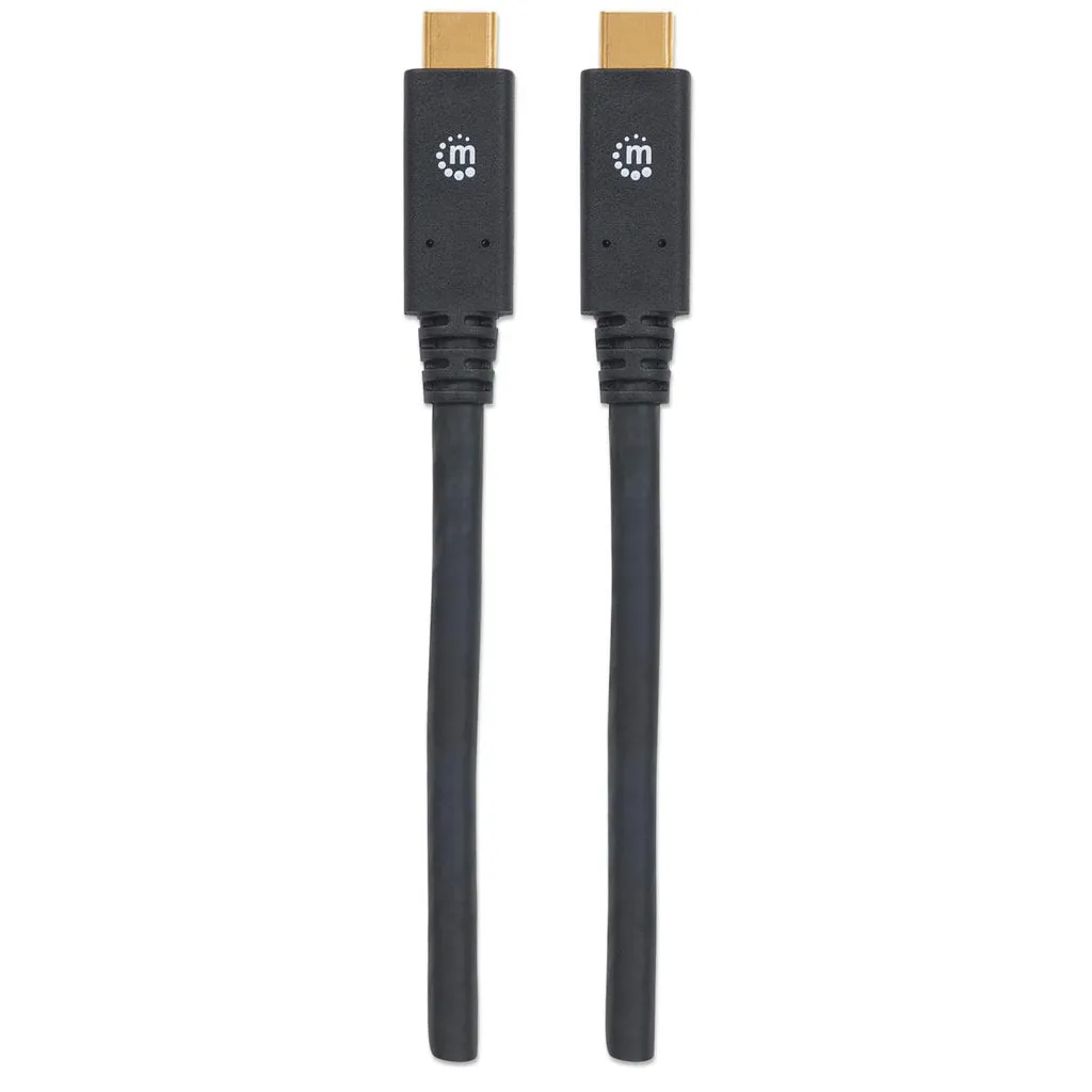 Manhattan USB 3.1 Typ C Gen1-Kabel, Typ C-Stecker auf Typ C-Stecker, 5 Gbit/s, 2 m, schwarz – Bild 4