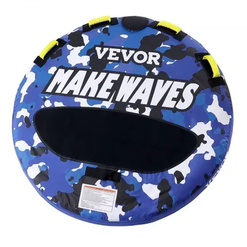 VEVOR Schleppschlauch zum Bootfahren, Aufblasbare Bootsschläuche und Schleppboote für 1–2 Personen, 340 lbs, 51,8 Zoll runder Wassersport-Schleppschlauch zum Ziehen von Booten, Vollnylon-Überzug – Bild 8
