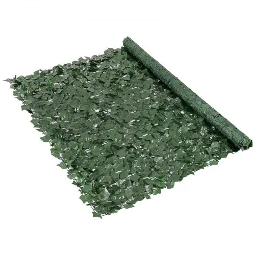 VEVOR Sichtschutzzaun aus Efeu, 1500 x 2490 mm, Pflanzenwand, grüner Efeuzaun mit verstärkter Verbindung, künstliche Hecken mit Weinblättern als Dekoration für Garten, Hof und Terrasse – Bild 10