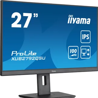 iiyama ProLite 27 “ (68.5 cm) Monitor mit QHD-Auflösung, IPS-Panel-Technologie, 100Hz Bildwiederholrate und einem 150 mm höhenverstellbaren Standfuß iiyama ProLite 27 “ (68.5 cm) Monitor mit QHD-Auflösung, IPS-Panel-Technologie, 100Hz Bildwiederholrate und einem 150 mm höhenverstellbaren Standfuß