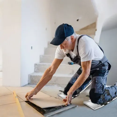 VEVOR Beton-Kniebretter, 75 x 20 cm, Betonschieber, aus Edelstahl, Betongleiter, Paar bewegliche Gleiter, mit Betonbrettgurten für Zement- und Betonarbeiten – Bild 7