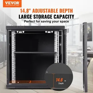 VEVOR 12U Netzwerk-Serverschrank zur Wandmontage, 39.4cm/15.5″ tief, Server-Rack-Schrankgehäuse, ca. 91 kg. Bodenmontierte Ladekapazität, mit abschließbaren Glastür-Seitenwänden, für IT-Geräte, A/V-Geräte VEVOR 12U Netzwerk-Serverschrank zur Wandmontage, 39.4cm/15.5″ tief, Server-Rack-Schrankgehäuse, ca. 91 kg. Bodenmontierte Ladekapazität, mit abschließbaren Glastür-Seitenwänden, für IT-Geräte, A/V-Geräte