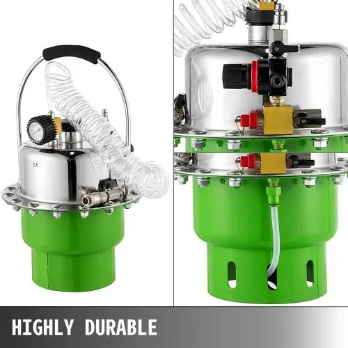 VEVOR 5L Bremsenentlüftungsgerät 0-10 Bar, Pneumatischer Druckluft Bremsenentlüfter 1,3 G, Bremsenentlüfter Druckluft Bremsenentlüftungsgerät Bremsentlüftungssatz – Bild 5