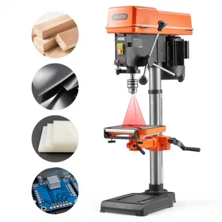 VEVOR Tischbohrmaschine 305 mm, Standbohrmaschine 550 W, Säulenbohrmaschine mit Drehzahlregelung 340–2200 U/min, Neigbarer Tisch 45°, Laser & LED, Bohrmaschine für Holz- & Metallbearbeitung VEVOR Tischbohrmaschine 305 mm, Standbohrmaschine 550 W, Säulenbohrmaschine mit Drehzahlregelung 340–2200 U/min, Neigbarer Tisch 45°, Laser & LED, Bohrmaschine für Holz- & Metallbearbeitung