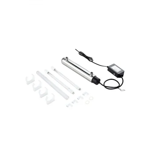 VEVOR UV-Wasserreiniger 3,785 L/min vielseitiger Ultraviolett-Wasserreinigerfilter mit Edelstahlgehäuse, UV-Wasserfilter für das ganze Haus mit Quarzhülle, geeignet zum Duschen/Trinken/Reinigen VEVOR UV-Wasserreiniger 3,785 L/min vielseitiger Ultraviolett-Wasserreinigerfilter mit Edelstahlgehäuse, UV-Wasserfilter für das ganze Haus mit Quarzhülle, geeignet zum Duschen/Trinken/Reinigen