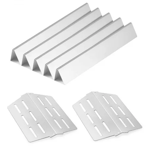 VEVOR 5 Flavorizer Bars + 2 Heizplatten, Aromaschienen Flammenverteiler für Grills (Weber Genesis 300-Serie), einschließlich E310 E320 E330 S310 S320 S330, dickere Heizplatte aus Edelstahl VEVOR 5 Flavorizer Bars + 2 Heizplatten, Aromaschienen Flammenverteiler für Grills (Weber Genesis 300-Serie), einschließlich E310 E320 E330 S310 S320 S330, dickere Heizplatte aus Edelstahl