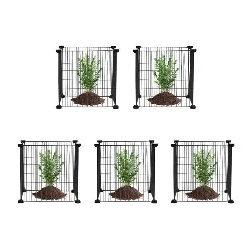 VEVOR 5er-Pack Pflanzenschutz vor Tieren, 15,35 x 15,35 Zoll Pflanzenschutz aus Hühnerdraht, Pflanzenkäfige für Pflanzen im Freien, Blumen und Gemüse, hält Hasen, Hühner und Eichhörnchen fern, 20-teiliges Metallgeflecht – Bild 9