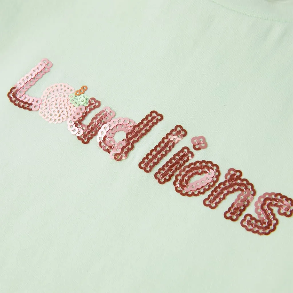 vidaXL Kinder-T-Shirt mit Flügelärmeln Zartgrün 116 – Bild 4