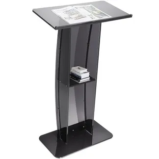 VEVOR Stehpult Rednerpult 685 x 330 x 1198 mm, Podium-Ständer mit Breiter Lesefläche und Aufbewahrungsregal, Stehschreibtisch für Kirche, Büro, Schule, Schwarzes Podium 30 kg Tragfähigkeit VEVOR Stehpult Rednerpult 685 x 330 x 1198 mm, Podium-Ständer mit Breiter Lesefläche und Aufbewahrungsregal, Stehschreibtisch für Kirche, Büro, Schule, Schwarzes Podium 30 kg Tragfähigkeit