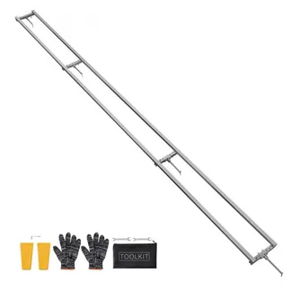 VEVOR 3,66m Sägewerk-Schienenführungssystem, 4 Querbalken-Kettensägenfräs-Kits, Alu-Sägefrässchienensystem für Kettensäge, 2 Keile, Schienenfräsführungs-Kit für Bauarbeiter & Holzarbeiter VEVOR 3,66m Sägewerk-Schienenführungssystem, 4 Querbalken-Kettensägenfräs-Kits, Alu-Sägefrässchienensystem für Kettensäge, 2 Keile, Schienenfräsführungs-Kit für Bauarbeiter & Holzarbeiter